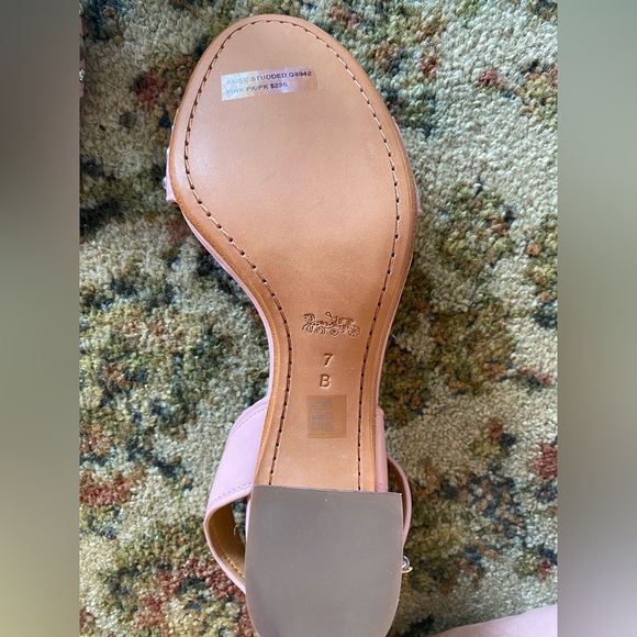 Coach Pink Paige Studded Sandal Heel size 7 - NWOT - Picture 11 of 15